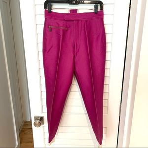 New Vintage BOGNER Women's Ski Snow Pants 12 Stirrup Wool Nylon Blend Retro Pink